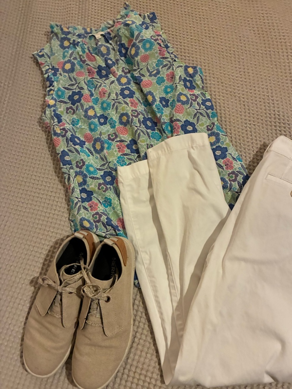 Talbots White Weekend Chino Pants, 2P - Picture 7 of 7